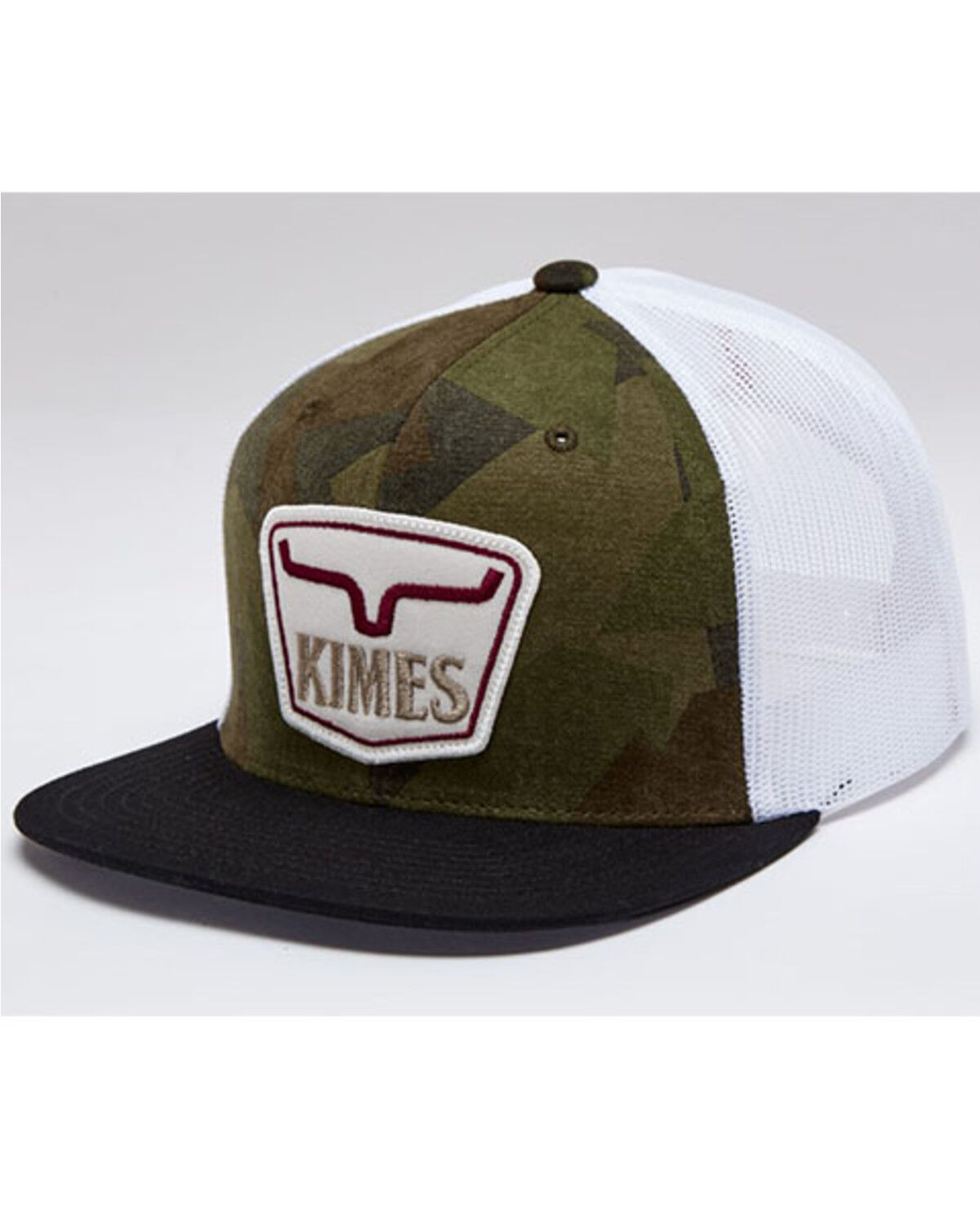 Image #1 - Kimes Ranch Men's Army Camo Tall Boy Mesh-Back Ball Cap, Camouflage, hi-res
