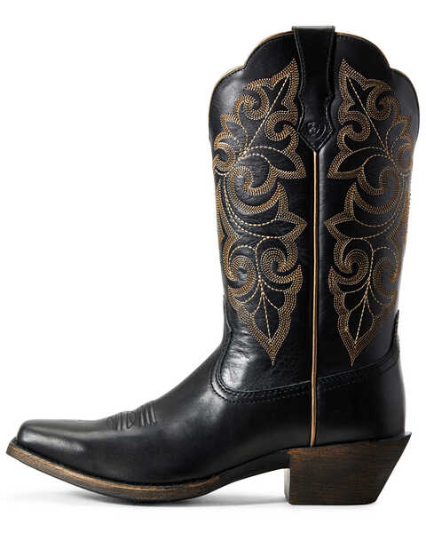 Image #2 - Ariat Women's Round Up Western Performance Boots - Square Toe, Black, hi-res