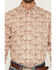 Image #3 - Ariat Men's Boot Barn Exclusive Fynn Paisley Print Long Sleeve Button-Down Western Shirt, Cognac, hi-res
