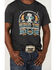 Image #3 - Dale Brisby Men's Rodeo Time Charcoal Steerhead Skull Graphic T-Shirt , Charcoal, hi-res