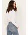 Image #4 - Scully Women's Floral Embroidered Western Shirt, White, hi-res
