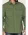 Image #3 - Brothers and Sons Men's Small Plaid Long Sleeve Button Down Western Shirt, Kelly Green, hi-res