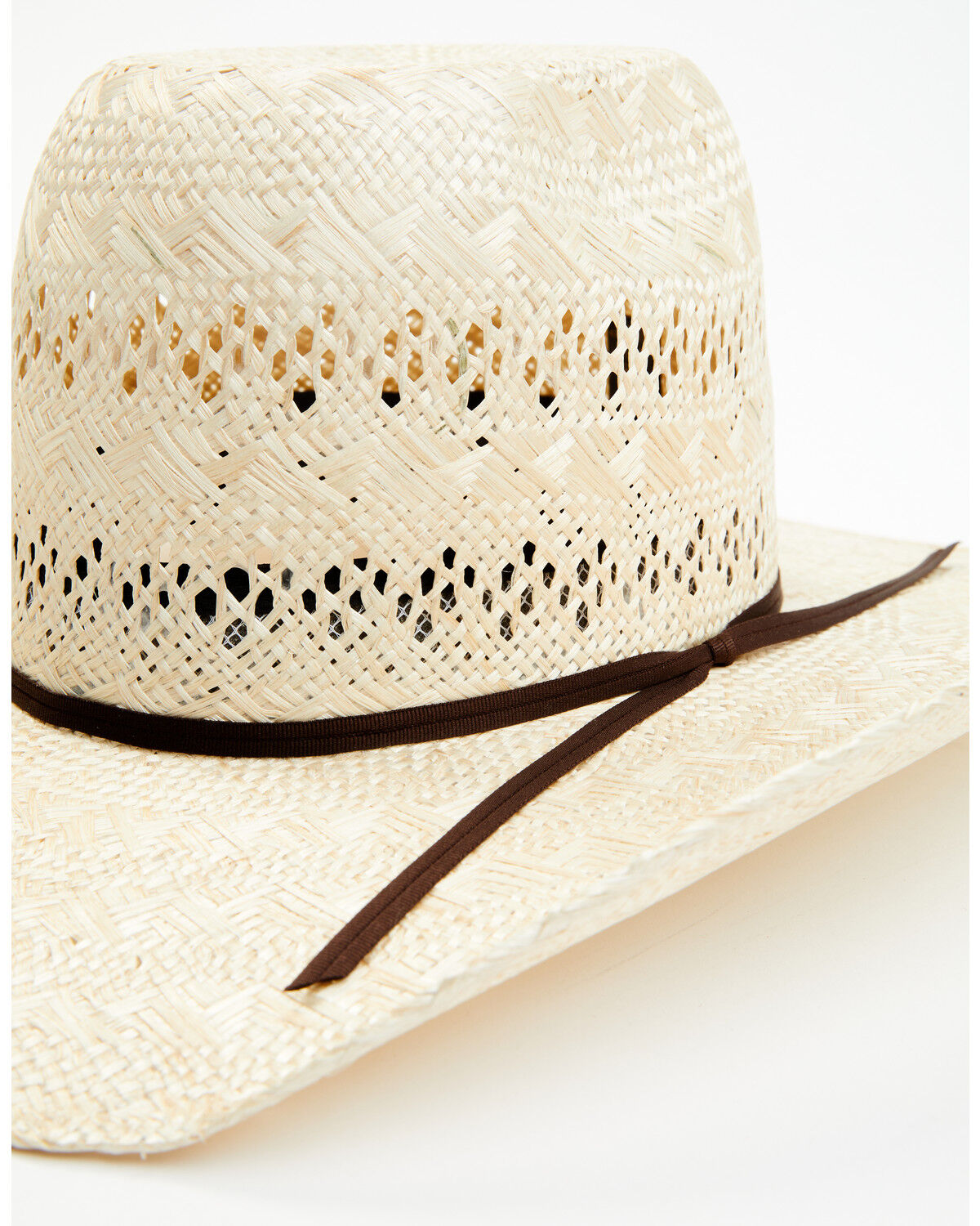 Image #2 - Rodeo King Ramie 25X Straw Cowboy Hat, Natural, hi-res