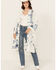 Image #1 - Johnny Was Women's Floral Embroidered Long Sleeve Kimono, White, hi-res