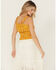 Image #4 - Shyanne Women's Floral Printed Sleeveless Tank Top, Gold, hi-res