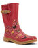 Image #1 - Western Chief Women's Golden Gals Mid Rain Boots, Red, hi-res
