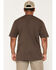 Image #4 - Carhartt Men's Iconic Short Sleeve Pocket Work Shirt, Brown, hi-res