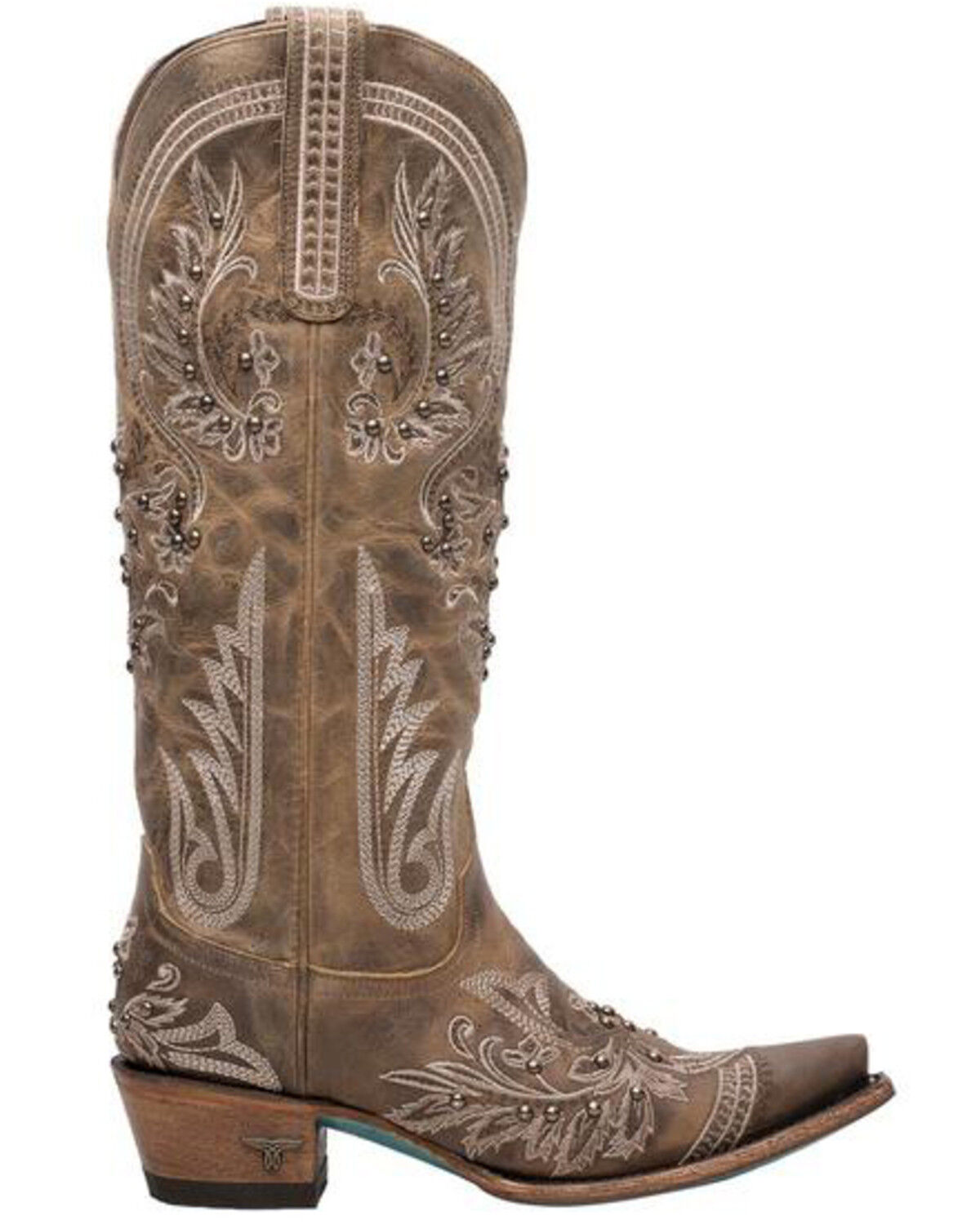 Image #2 - Lane Women's Santorini Western Boots - Snip Toe, Brown, hi-res