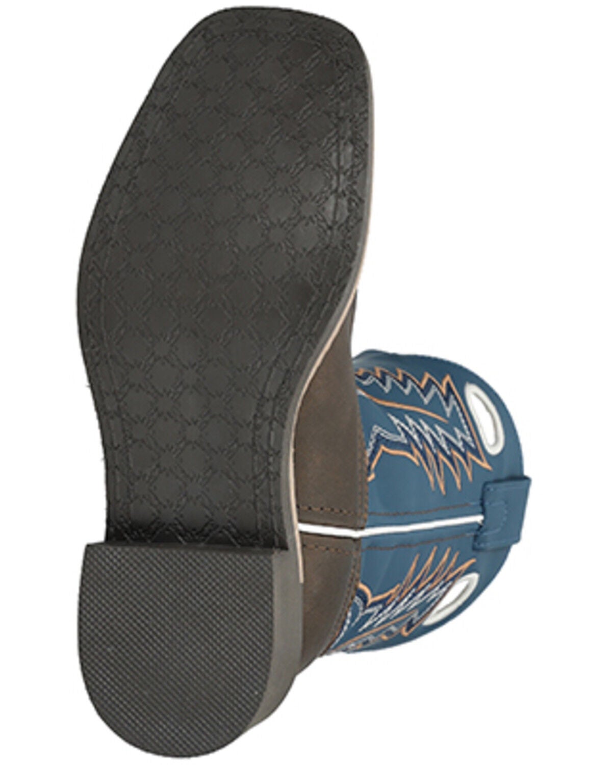 Image #7 - Smoky Mountain Boys' El Paso Western Boots - Broad Square Toe, Dark Brown, hi-res