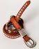 Image #4 - Shyanne Girls' Ostrich Print Rhinestone Belt, Brown, hi-res