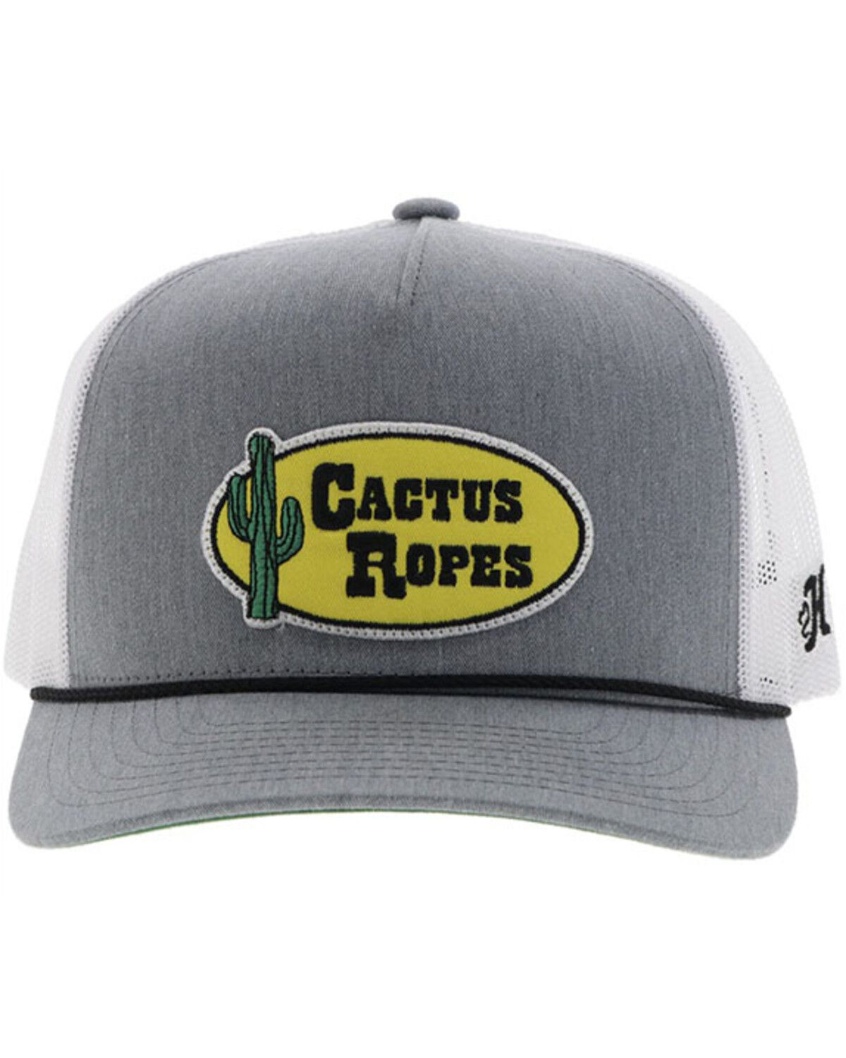 Image #3 - Hooey Men's Cactus Ropes Trucker Cap, Grey, hi-res