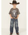 Image #1 - Cody James Little Boys' Wolfstooth Relaxed Bootcut Stretch Denim Jeans, Medium Wash, hi-res