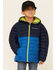 Image #1 - Columbia Boys' Multi Powder Lite Zip-Front Hooded Lightweight Jacket, , hi-res