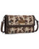 Image #2 - Wrangler Women's Retro Cowboy Print Crossbody Bag, Tan, hi-res