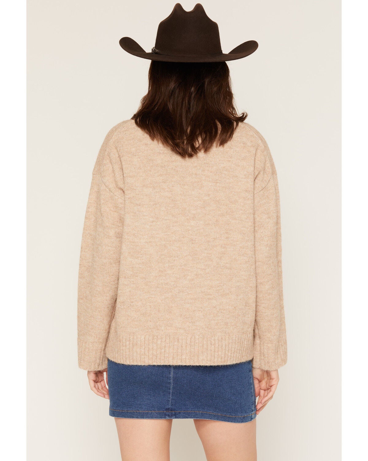 Image #4 - Baevely Women's Found Cowboy Sweater, Camel, hi-res