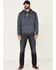 Image #2 - Tin Haul Men's Geometric Abstract Logo Hooded Sweatshirt, Blue, hi-res