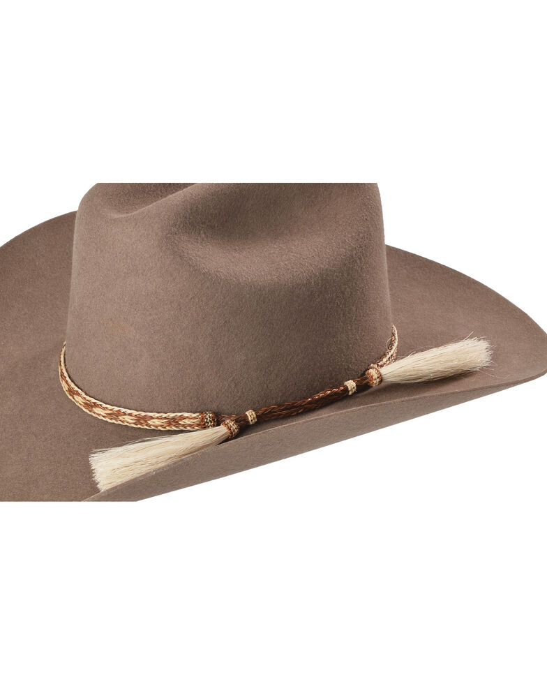 Cody James Men's Braided Horsehair Hat Band , Brown, hi-res