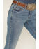 Image #2 - Rock & Roll Denim Women's Medium Wash Mid Rise Boot Stitch Bootcut Stretch Denim Jeans, Medium Wash, hi-res