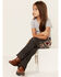 Image #1 - Ranch Dress'n Girls' High Rise Ember Stretch Flare Jeans, Grey, hi-res
