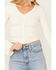 Image #3 - Shyanne Women's Lace Insert Long Sleeve Top, Cream, hi-res