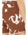 Image #4 - Blue B Women's High Rise Cow Print Belted Shorts, , hi-res