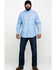 Ariat Men's FR Solid Durastretch Long Sleeve Work Shirt - Tall , Blue, hi-res