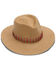 Image #1 - Nikki Beach Women's Raine Straw Fedora, Brown, hi-res