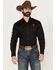 Image #2 - Rodeo Clothing Men's Boot Barn Exclusive Mexico Embroidered Long Sleeve Snap Western Shirt, Black, hi-res