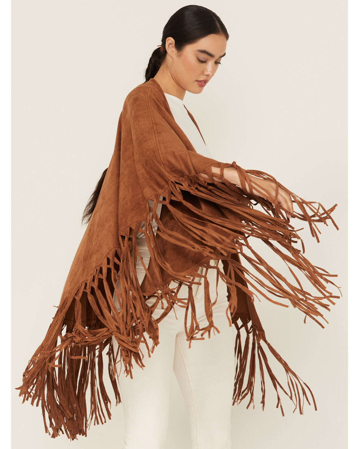Image #2 - Tasha Polizzi Women's Sierra Shawl, Tan, hi-res