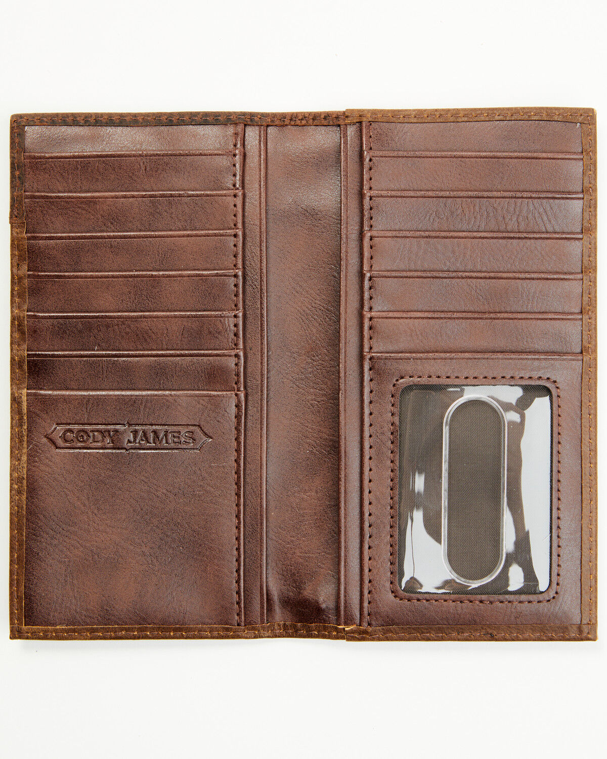 Image #2 - Cody James Men's Buck Stitch Concho Rodeo Wallet, Brown, hi-res