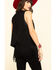 Image #2 - Vocal Women's Studded Fringe Vest, Black, hi-res