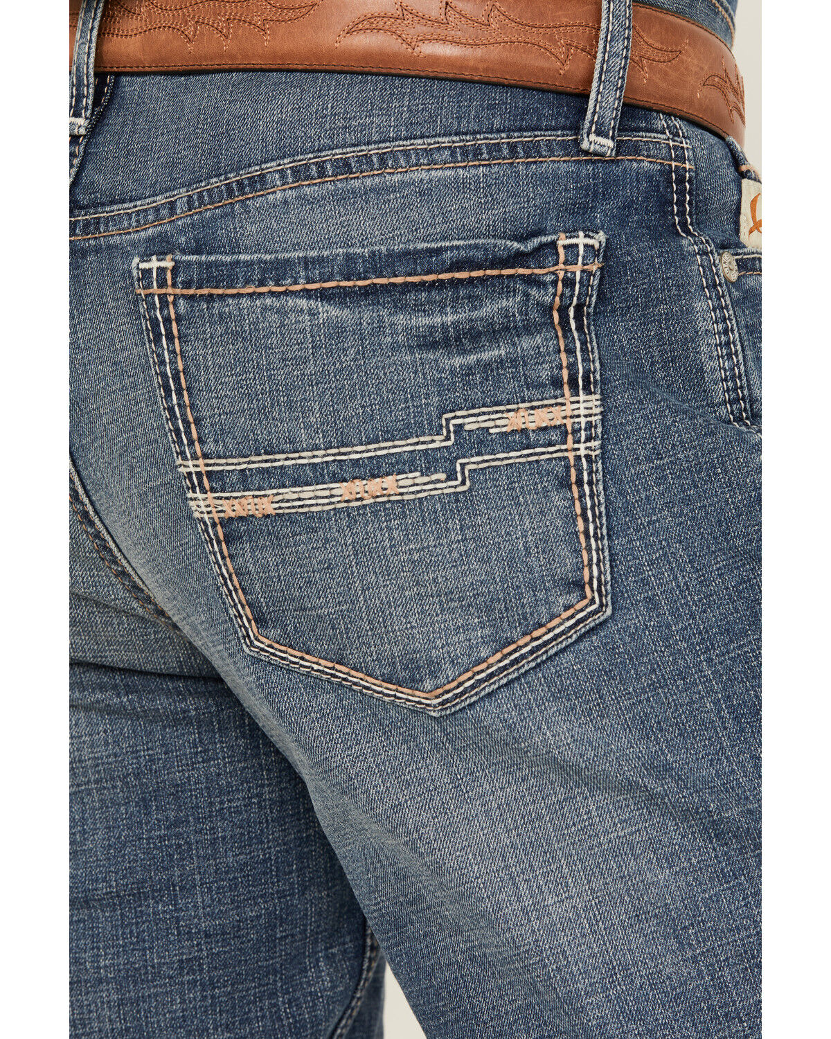 Image #4 - Cinch Men's Jesse Medium Stonewash Slim Straight Performance Stretch Jeans, Medium Wash, hi-res