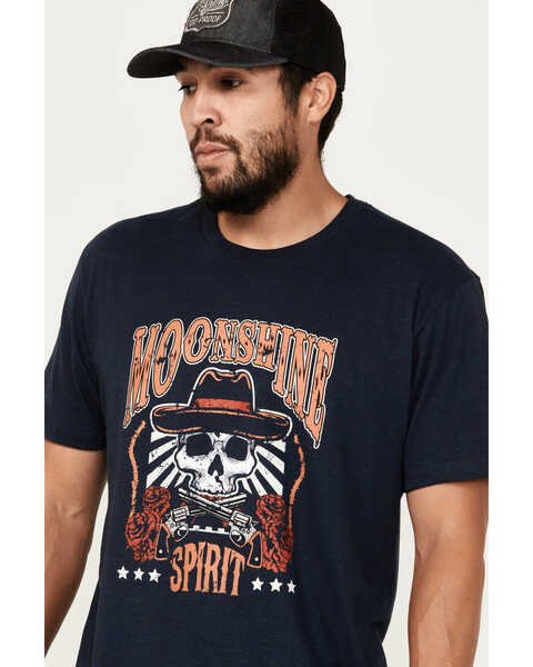 Image #2 - Moonshine Spirit Men's Guns and Roses Short Sleeve Graphic T-Shirt, Navy, hi-res