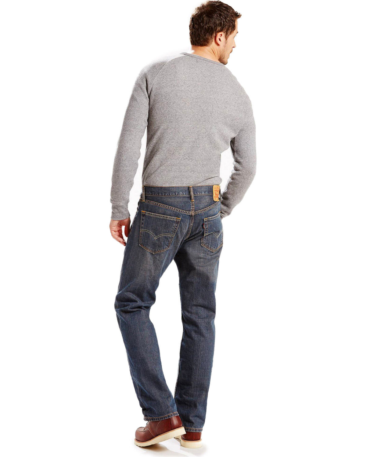 Image #5 - Levi's Men's 559 Range Relaxed Straight Leg Jeans, Blue, hi-res