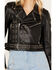 Image #3 - Understated Leather Women's Destiny Eyelet Moto Jacket, Black, hi-res
