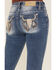 Image #2 - Miss Me Women's Medium Wash Mid Rise Steer Head Bootcut Stretch Denim Jeans, Medium Wash, hi-res