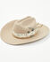 Image #1 - Wrangler Women's Layered Band And Concho Felt Cowboy Hat, Sand, hi-res