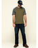 Image #6 - Hawx Men's Olive Midland Short Sleeve Baseball Work T-Shirt , Olive, hi-res