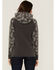 Image #4 - Hooey Women's Rope Like A Girl Bandana Print Pullover Hoodie Sweatshirt, Charcoal, hi-res
