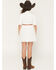 Image #4 - Sugar California Girls' Fringe Long Sleeve Button-Down Denim Tutu Dress, Ivory, hi-res