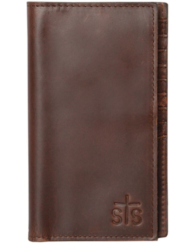 STS Ranchwear By Carroll Men's Brown All Around Long Bifold Wallet, Brown, hi-res