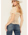 Image #4 - Ash & Violet Women's Floral Smocked Top, Yellow, hi-res