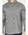 Image #3 - Hawx Men's FR Herringbone Long Sleeve Button-Down Work Shirt, Grey, hi-res