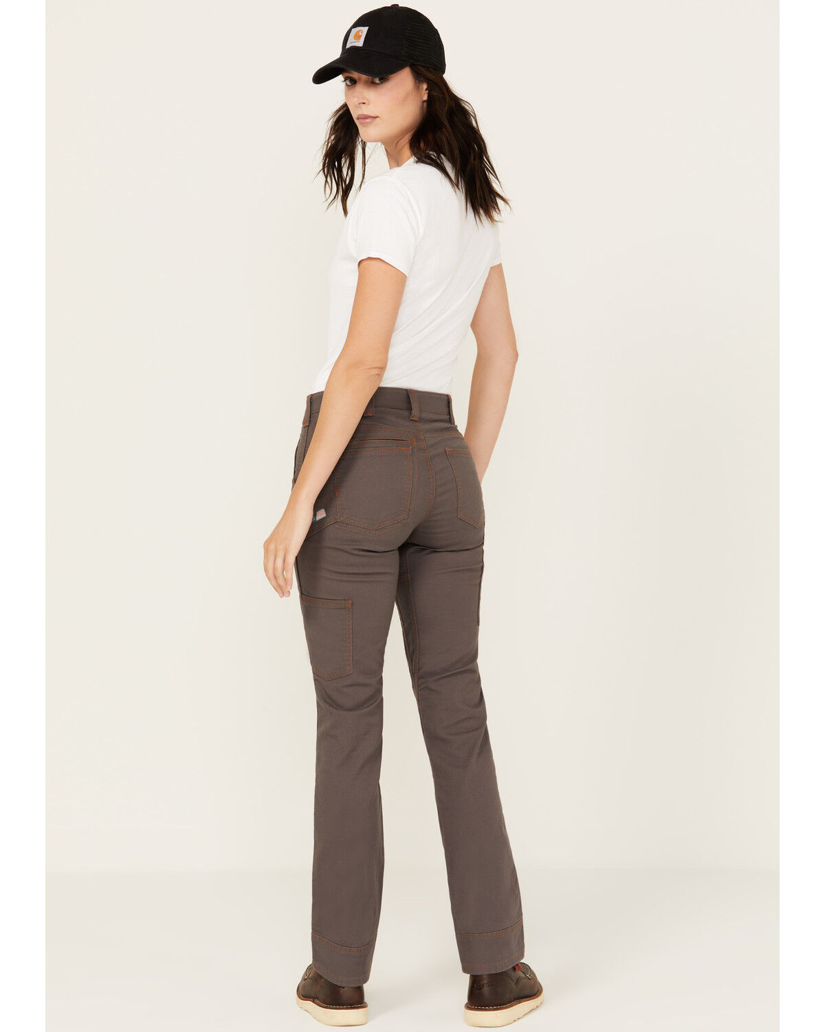 Image #3 - Dovetail Workwear Women's FR Mid Rise Britt Utility Canvas Pants, Grey, hi-res