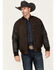Image #1 - Cody James Men's Brighton Varsity Wool Jacket, Brown, hi-res