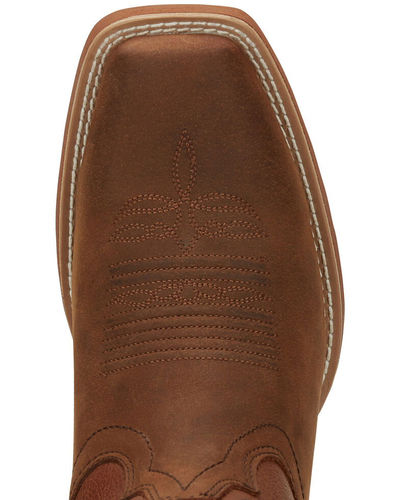 cognac western booties