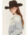 Image #2 - Saints & Hearts Women's Light Wash Embellished Denim Jacket, Light Wash, hi-res