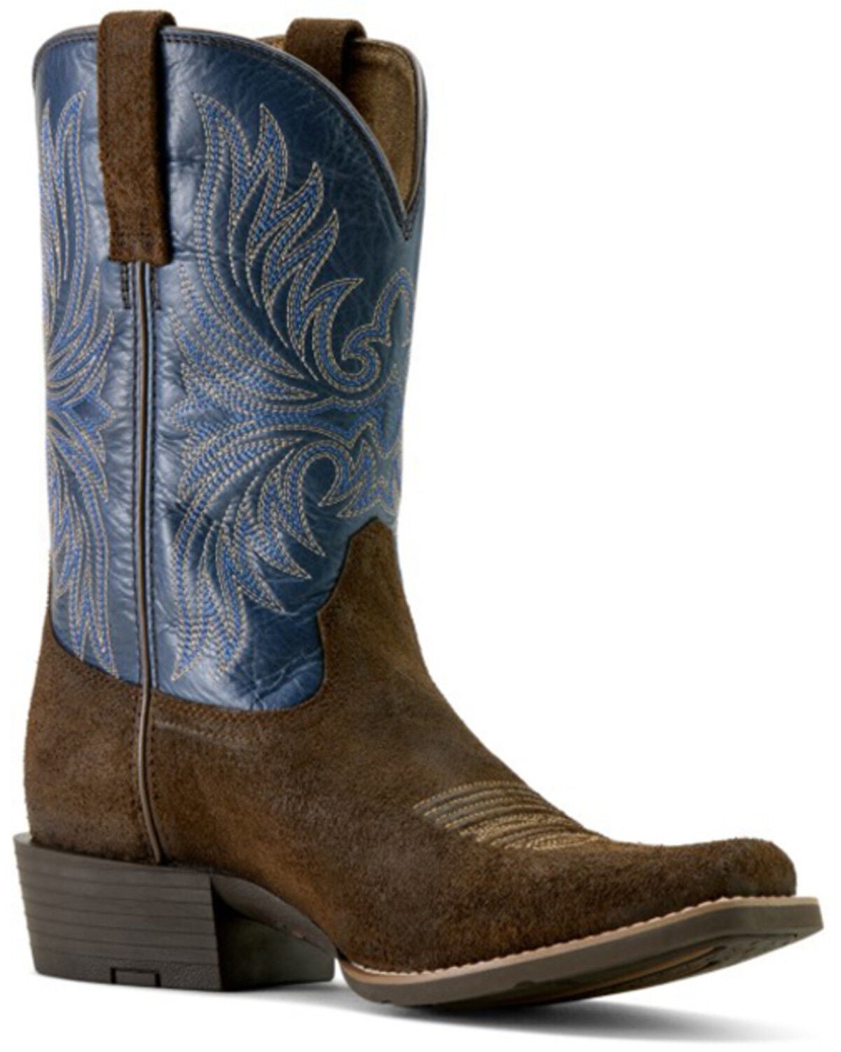 Ariat Men's Sport Narrow Performance Western Boots - Square Toe, Blue, hi-res