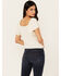 Image #4 - Idyllwind Women's Tern Flutter Sleeve Tie Front Top, Ivory, hi-res