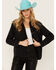Image #1 - Levi's Women's Teodora Western Denim Studded Shirt, Black, hi-res